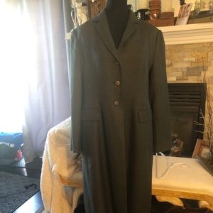 Luxury Vintage Italian Design Fine Wool Long Coat